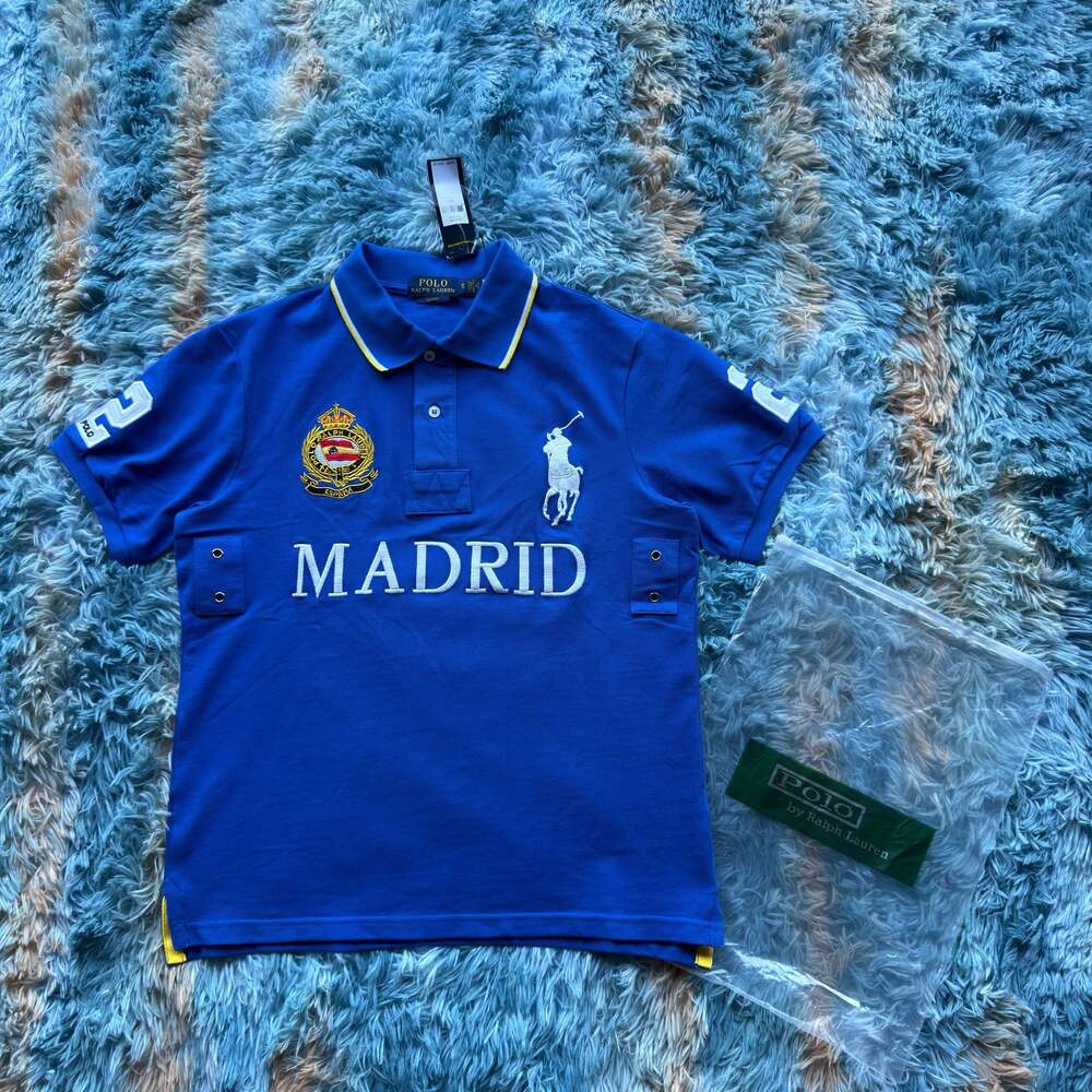 Polo Ralph Lauren Madrid Spain Big Pony #2 Slim Fit Polo Shirt